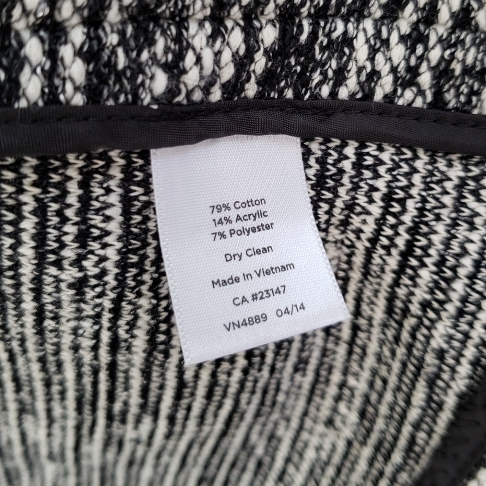 Talbots Black & White Blazer (Sz 14) Koch - Picture 5 of 5